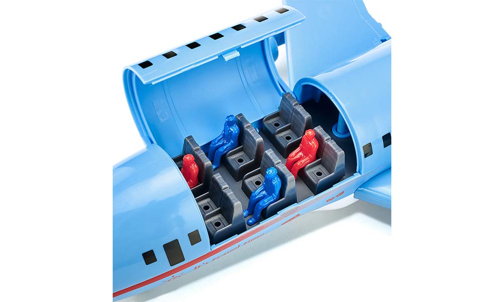 siku 5402, Verkehrsflugzeug mit Zubehör, Kunststoff, Hellblau, Viele Funktionen, Kombinierbar mit siku-Modellen in unterschiedlichen Maßstäben