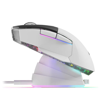 Sharkoon Skiller SGM50W White, Wireless Optical Gaming Maus, RGB, PBT Button