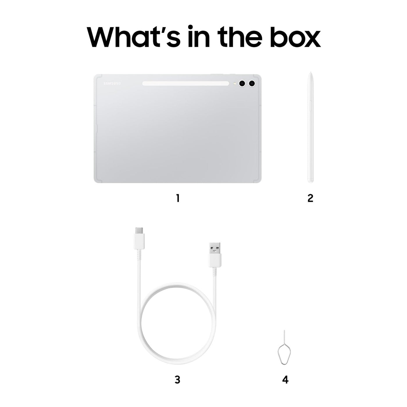 Samsung Galaxy Tab S10+ AI Tablet, Android Tablet, 12 GB RAM, 256 GB Speicher, AMOLED-Display, Antireflexionsbeschichtung, Inkl. S Pen, WiFi, Platinum Silver, 36 Monate Herstellergarantie