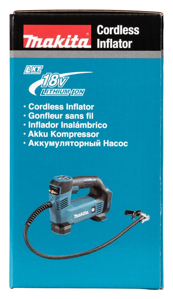 Makita DMP180Z Akku-Kompressor 8,3 bar 18 V (ohne Akku, ohne Ladegerät) Blau, Silber