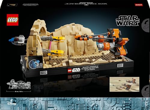 LEGO Star Wars Podrennen in Mos Espa – Diorama, Set für Erwachsene, Die dunkle Bedrohung Modellbausatz, enthält Anakin Skywalker's Podracer, Sammlerstück, Geschenke für Männer und Frauen 75380