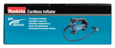 Makita DMP180Z Akku-Kompressor 8,3 bar 18 V (ohne Akku, ohne Ladegerät) Blau, Silber