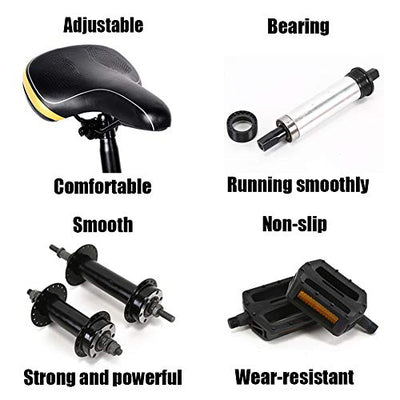 Wmmner 24-Zoll-Mountainbike mit großen Reifen, Erwachsene, Männer, Frauen, Mountainbikes mit hartem Schwanz, mechanische Scheibenbremsen mit Vorderradaufhängung, Mountainbike, rutschfest