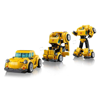 LEGO Icons Transformers Bumblebee, Roboter-Actionfigur für Erwachsene zum Sammeln, Bauset zum Film für Science-Fiction-Fans, lässt Sich in EIN Auto umbauen, Abenteuer-Spielzeug 10338
