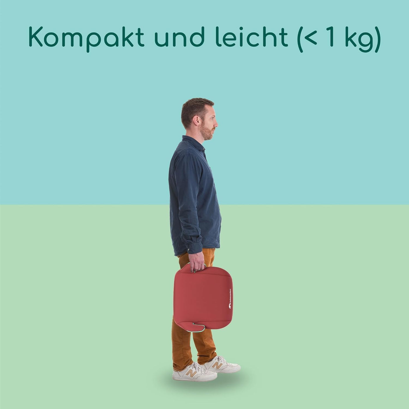 Bebeconfort Manga i-Safe, Reboarder Kindersitz, 6–12 Jahre, 125–150 cm, Folgekindersitz, Kompakt & Leicht (<1 kg), Einfache Gurtmontage, Gepolstert, Soft-Touch-Gewebe, Full Sunset