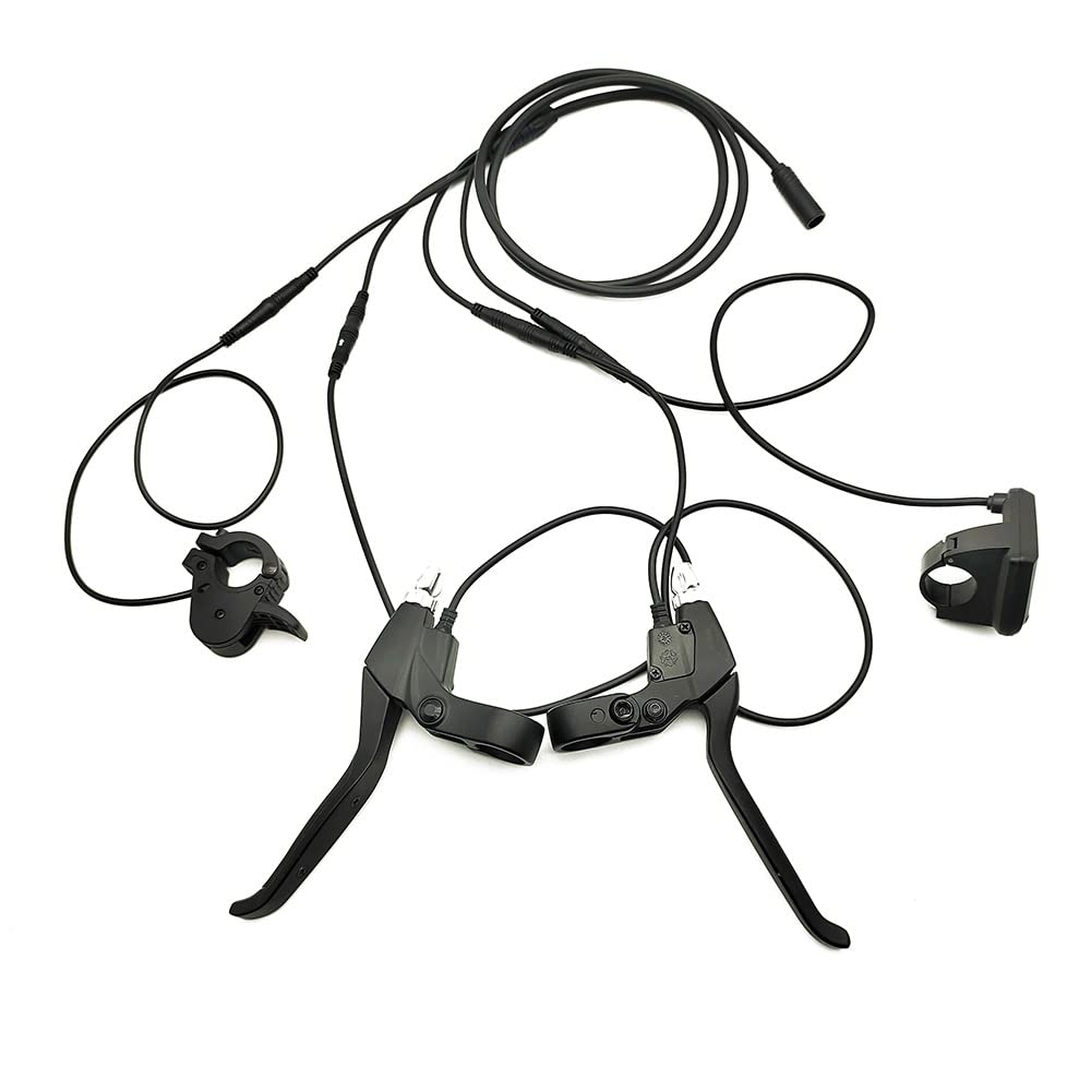 mumisuto Elektrofahrrad 1T4 Kabel, Nylon Wasserdicht 1T4 Elektrofahrrad Kabelbaum Gangsensor Verlängerungskabel 8-poliger Stecker für BAFANG BBS01/BBS02 M