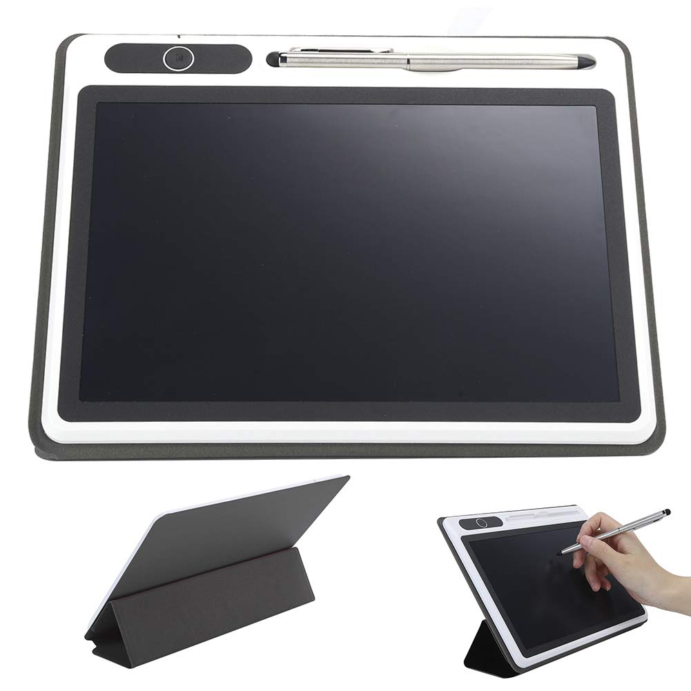 Tbest Professionelles Tragbares Digitales Doodle-Board, LCD-Schreibtafel, Elektronischer Notizblock, LCD-Tablet, Zeichenblock, Geschäftsbedarf, Handmalwerkzeug, 22,9 cm, Schwarz, mit (sc
