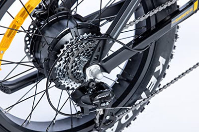 moma bikes Elektrische, E-Fat 20" PRO, Shimano 8 Gänge, Hydraulische Scheibenbremsen, Batterie Ion Lithium integriert und abnehmbar 48V 15Ah