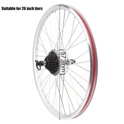 Donened - 26 Zoll 36V 350W Ebike Umbausatz, 35km/h Heckmotor Ebike Kit, Elektrofahrrad Umbausatz V-Bremse & Scheibenbremse mit LCD Anzeige (A)