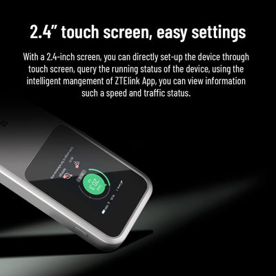 ZTE MU5120 – der leistungsstärkste tragbare 5G-WLAN-Hotspot, riesiger 10000-mAh-Akku, 18 W Reverse Charge, NFC, 2,4-Zoll-Touchscreen, verbindet 64 Geräte – SIM-Slot entsperrt