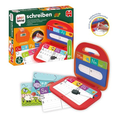 Jumbo 19890 ich lerne schreiben Lernspiel, für Kinder, ab 4 Jahren, Mehrfarbig