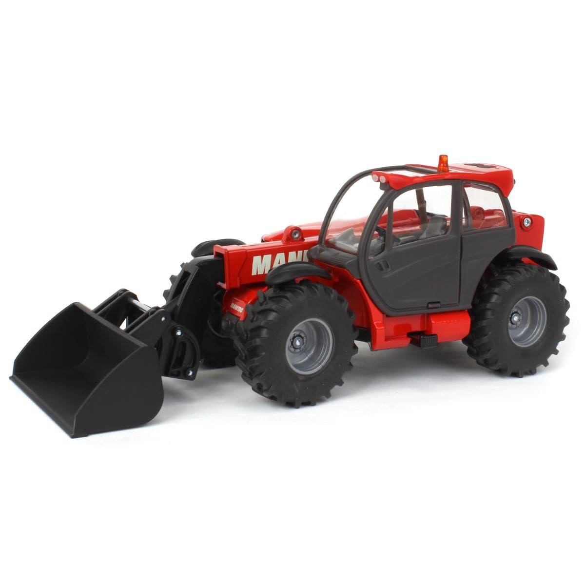 siku 3067, Manitou Teleskoplader, 1:32, Metall/Kunststoff, Rot, Beweglicher Ladearm