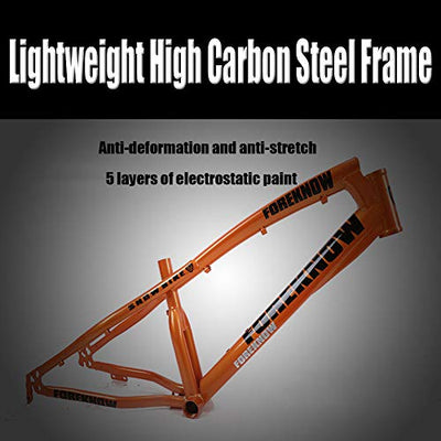 Wmmner Mountainbike, 20 Zoll (50,8 cm), mit Vorderradaufhängung und mechanischen Scheibenbremsen für Damen, Mountainbike-Sitz für Mountainbike, Fat Tire verstellbar in 8 Farben, rutschfeste Fahrräder