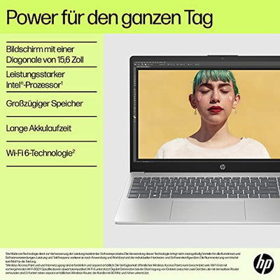 HP Laptop | 15,6" FHD Display | Intel N100 | 4 GB DDR4 RAM | 128 GB UFS | Intel UHD Graphics | Windows 11 Home im S-Modus | QWERTZ | Natural Silver