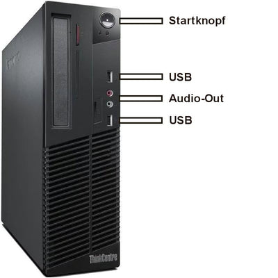 Lenovo M73 Silent Business Office Multimedia Computer mit 3 Jahren Garantie! | Intel Core i5 4570 3.6 GHz | 16 GB DDR3 | 512 GB SSD | WLAN | USB 3.0 | Windows 11 Prof. | MS Office 2010-7695