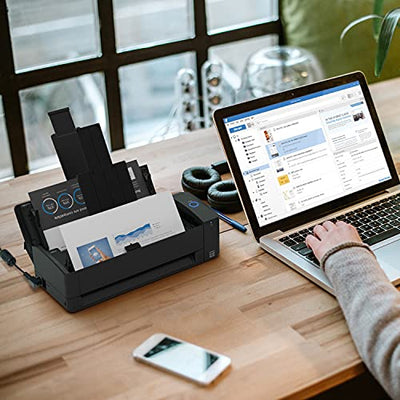 ScanSnap iX1300 Kompakt Wi-Fi Dokumentenscanner für Mac oder PC, Schwarz