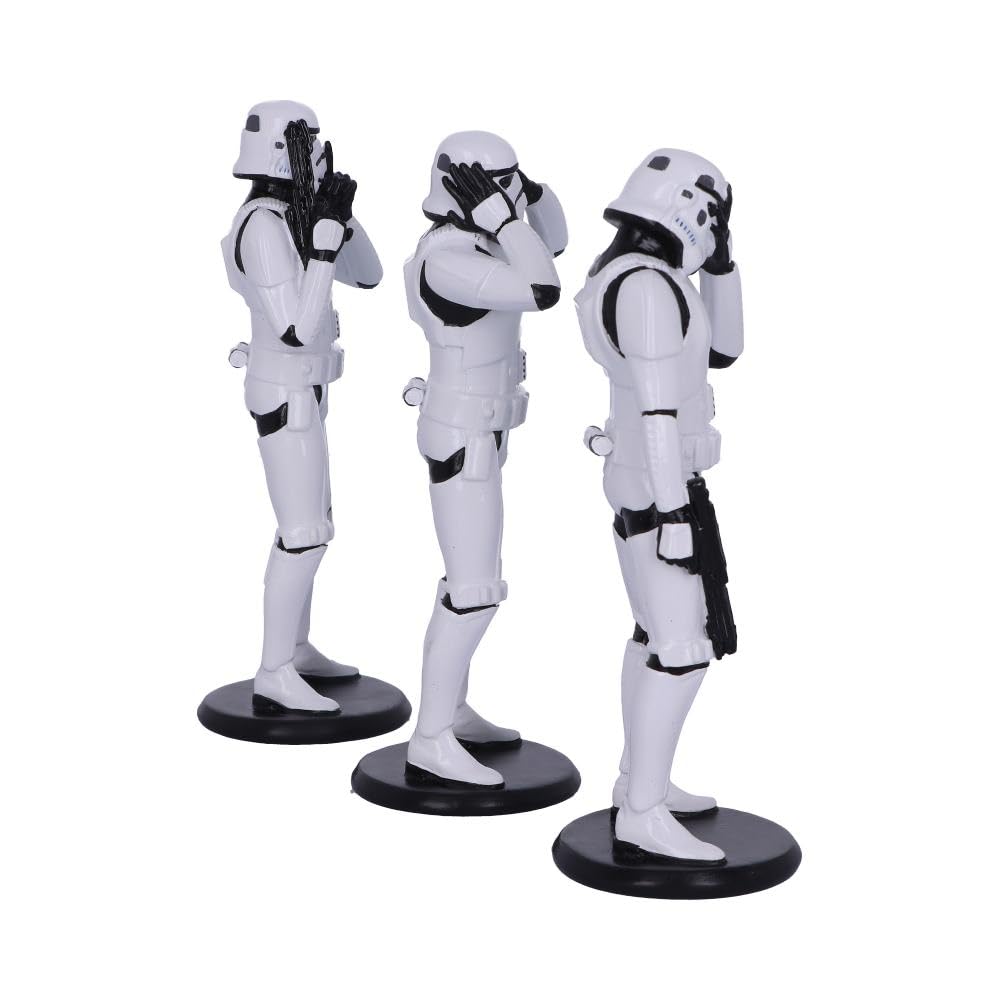 Nemesis Now Original Stormtrooper im Stil der „3 Weisen“, Sciencefiction-Figuren, Weiß, 14cm