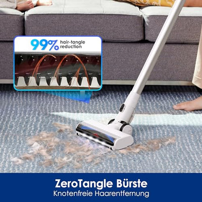 Tineco Floor ONE Switch S7 Nass Trockensauger, Saugwischer 40min, Staubsauger 65min, 70℃ Flashdry, Beidseitige Kantenreinigung, ZeroTangle Bürste, Dreifache Batterielebensdauer, für das Ganze Haus