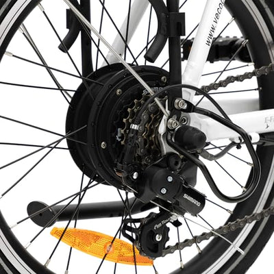 VecoCraft E-Pax e Bike klapprad, Elektro klapprad 20 Zoll, mit herausnehmbarem 36V 13Ah Akku, Reichweite bis zu 55-95km, 250W Heckmotor, 7-Gang elektrofahrräder