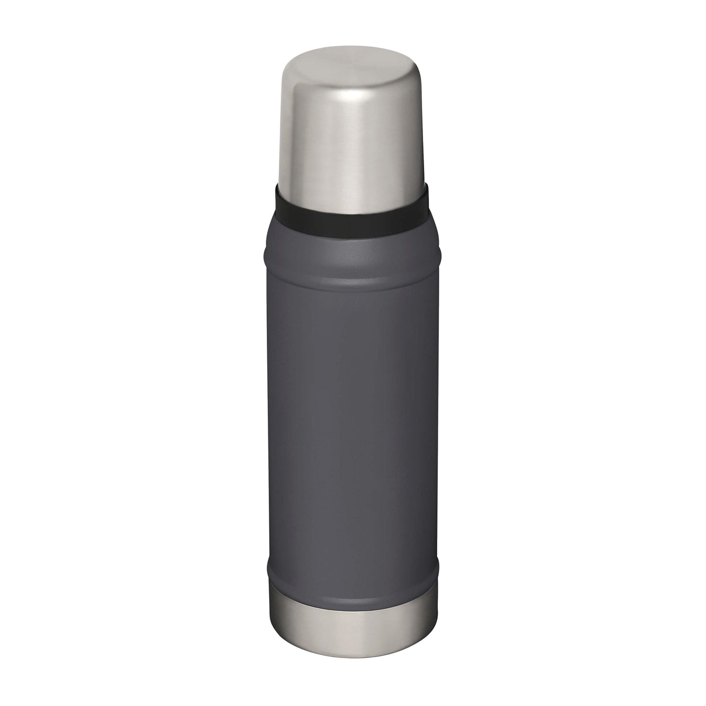 Stanley Classic Legendary Thermosflasche 750 ml - Thermos Hält 20 Stunden Heiß oder Kalt - Edelstahl Thermoskanne - BPA-Frei - Spülmaschinenfest - Charcoal