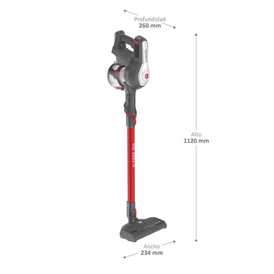 Hoover Akku-Staubsauger Tierhaare H-FREE 100 PETS ohne Beutel + Tierdüse I bis 40 Min. Laufzeit I Staubsauger kabellos mit LED, XL Staubbehälter & Parkfunktion I Akkusauger mit Fugendüse & Staubbürste