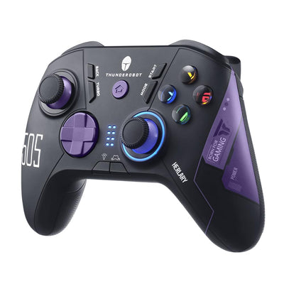 Thunderobot G50S 1000HZ Controller PC Wireless für Windows PC,Switch,IOS&Android,6 Programmierbare Tasten,PC Controller Gaming mit Hall-Effekt-Joysticks&Trigger/Gyroskop (Schwarz, G50S)