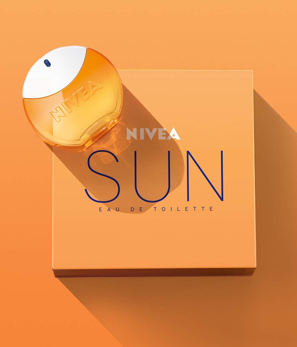 NIVEA SUN Eau de Toilette, Parfum mit dem Original Sonnencreme Duft, sommerlicher und erfrischender unisex, im ikonischen Parfüm-Flakon (30 ml)
