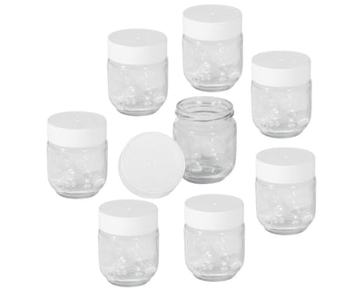 ROMMELSBACHER Joghurtbereiter JG 40 - für bis zu 1200 g Joghurt, LCD Display, 18 Stunden Zeitschaltuhr, automatische Abschaltung, elektronische Temperaturregelung, 8 Portionsgläser à 150 ml, 40 Watt