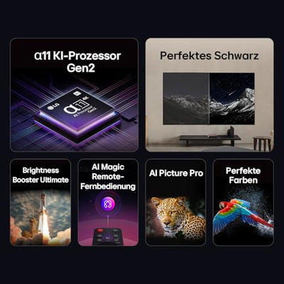 LG OLED65G59LS TV 65 Zoll (165 cm) 4K OLED evo AI TV (α11 Gen2 4K AI Prozessor, webOS 25, 120Hz (VRR bis zu 165Hz)) [Modelljahr 2025]