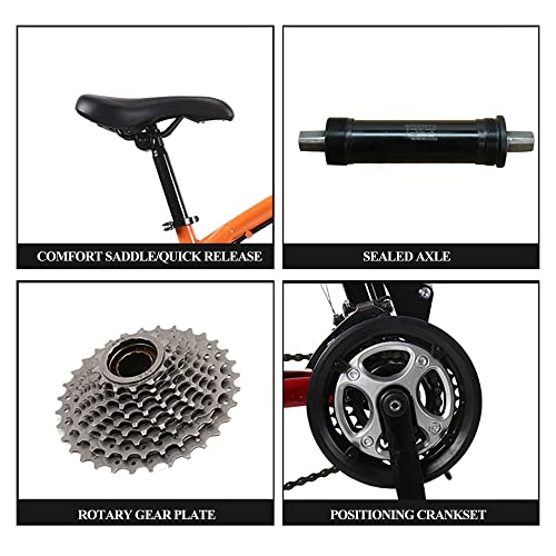 Wmmner Mountainbike 26 Zoll, Fat Tire Bike, Mountainbike Trail Bike mit voller Geschwindigkeit 30/27/24/21/7, Doppelscheibenbremse, High-Carbsu Stahlrahmen, Federung vorne, Urban