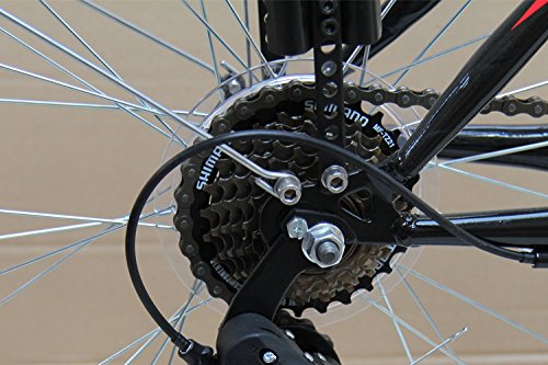 Talson 26 Zoll Damenrad 21Gang 26" Damen Fahrrad Black mit Beleuchtung nach STVZO