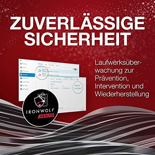 Seagate IronWolf NAS 12 TB Interne Festplatte ST12000VN0007 3,5 Zoll HDD 7200RPM 256MB SATA3 (Generalüberholt)