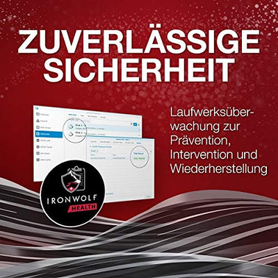 Seagate IronWolf NAS 12 TB Interne Festplatte ST12000VN0007 3,5 Zoll HDD 7200RPM 256MB SATA3 (Generalüberholt)