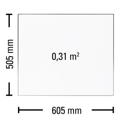 TROTEC Infrarot Wandheizung TIH 300 S – Heizleistung 300 W – Elektro Heizkörper, 605 x 505 mm, IP54