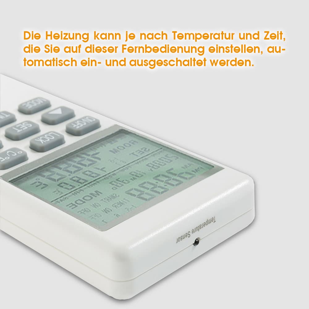 byecold Infrarotheizung Deckenmontage mit Thermostat Fernbedienung 860 Watt, Deckenheizung Infrarot, Elektroheizung Heizplatte Heizkörper Heizpaneel, Überhitzungsschutz Energiesparend, Strahlend