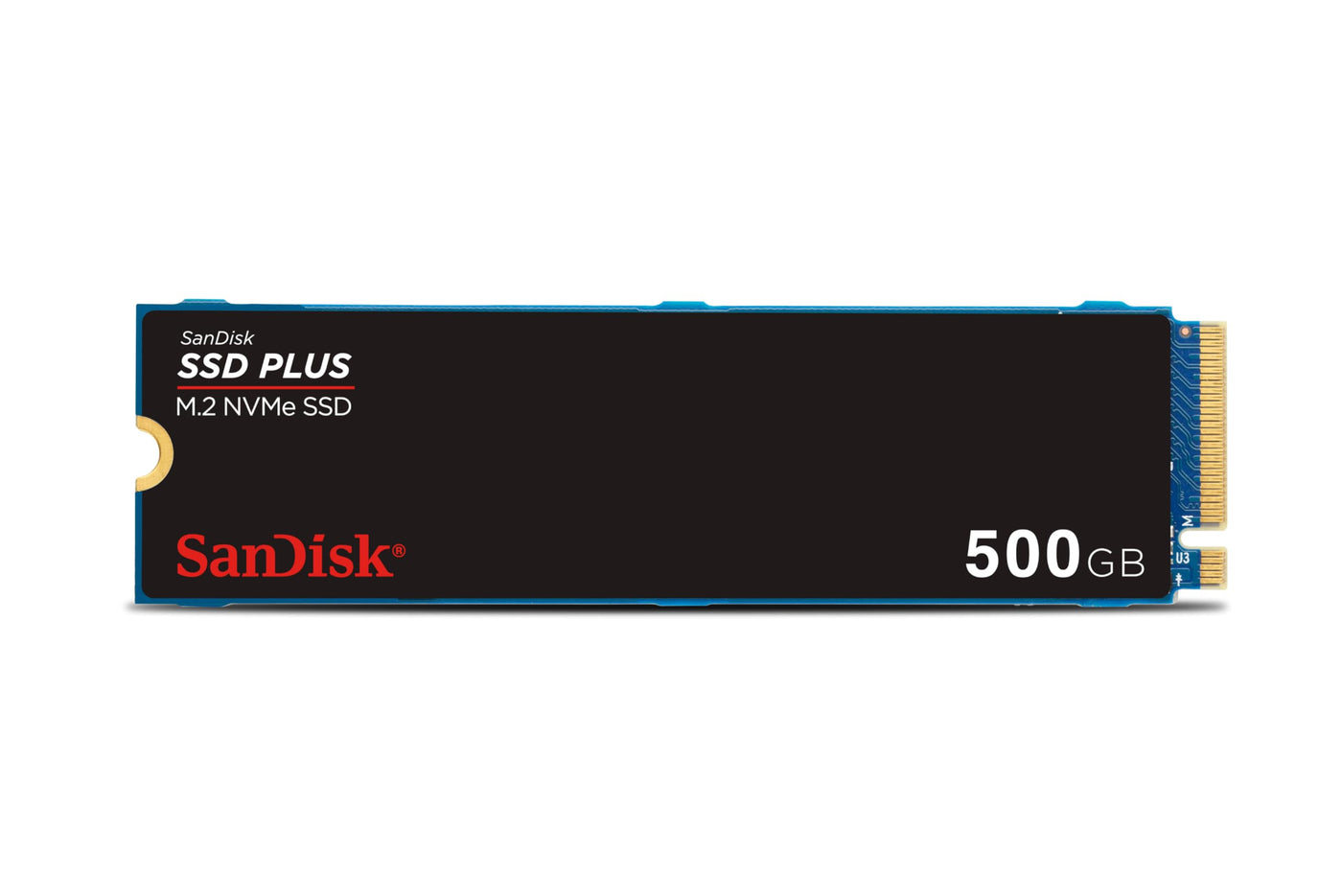 SanDisk SSD PLUS M.2 NVMe SSD 500 GB (M.2 2280, PCIe Gen 3.0, einfache Installation, Western Digital Dashboard, 3 Jahre Garantie)