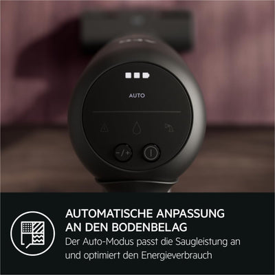 AEG ULTIMATE 7000 ÖKO AP71UB14AM Akku-Staubsauger/extra kraftvoll/ultraleicht 2,2 kg/70 % Recyclingmaterial/bis zu 40 Min. Laufzeit/120m²/5-Stufige Filtration/alle Böden/Automatik, Matte Black