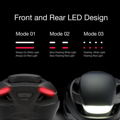 Lumos Ultra Smart-Helm | Fahrradhelm | Vorder- und Rücklicht (LED) | Blinker | Bremslichter | Bluetooth-Verbindung | Erwachsene: Herren, Damen (Charcoal Black, Größe: M-L)