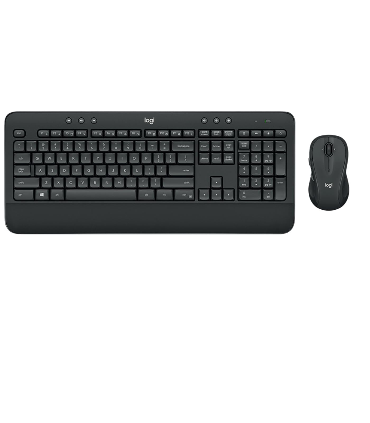 Logitech MK545 Advanced Wireless Keyboard and Mouse Combo QWERTY US International Layout – Schwarz