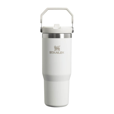 Stanley IceFlow Flip Straw Trinkflasche mit Strohhalm 0.89L - Thermosflasche Hält 12+ Stunden Kalt - Auslaufsicher - Trinkflasche Sport - Wasserflasche BPA Frei - Spülmaschinenfest - Frost