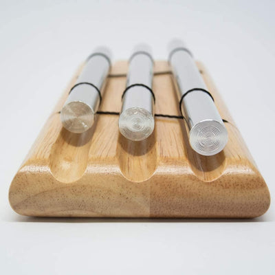 Nino Percussion Energy Chimes Musikinstrument – mit 3 Klangstäben – inklusive Schlägel – für Kinder ab 3 Jahren – Holz und Aluminium, Natur (NINO580)