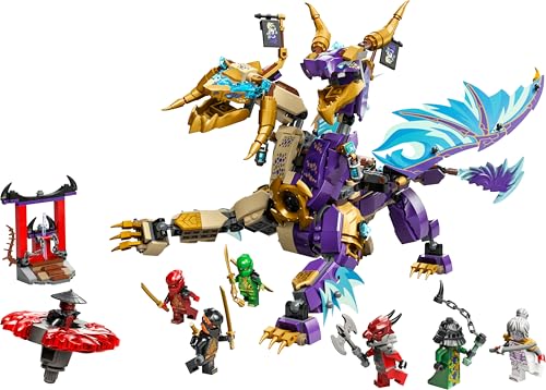 LEGO NINJAGO Lichtbogendrache - Spielzeug mit 8 Minifiguren und einem Spinjitzu-Spinner - Interaktives Ninja Bauspielzeug für Jungen & Mädchen ab 9 Jahren - Geschenkidee für Fans 71836