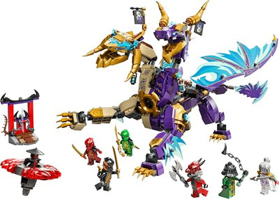 LEGO NINJAGO Lichtbogendrache - Spielzeug mit 8 Minifiguren und einem Spinjitzu-Spinner - Interaktives Ninja Bauspielzeug für Jungen & Mädchen ab 9 Jahren - Geschenkidee für Fans 71836