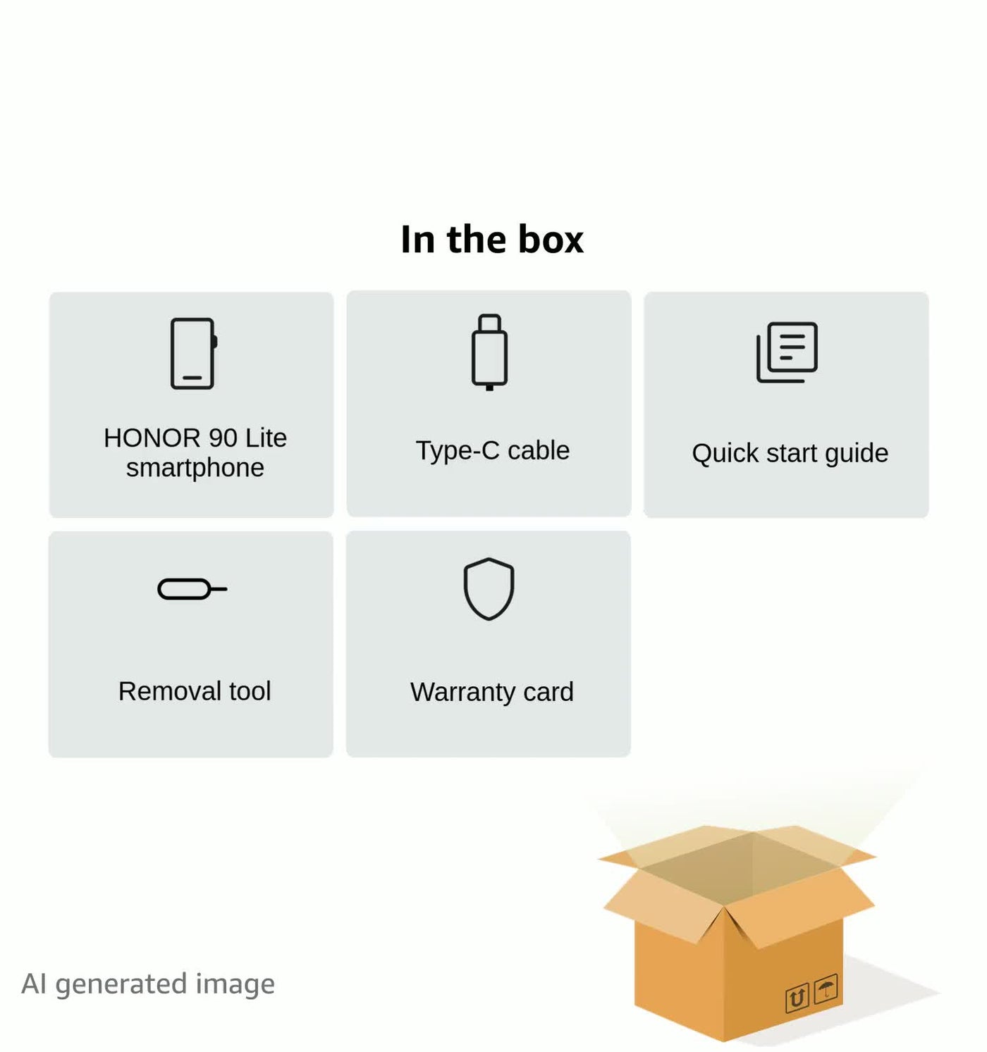 HONOR 90 Lite Smartphone 5G, 8 GB + 256 GB, 6,7 Zoll (6,7 Zoll), 90 Hz, Dreifach-Rückkamera, 100 MP, Akku mit hoher Kapazität von 4500 mAh, Android 13, Dual-SIM, 5109ASWC, Schwarz