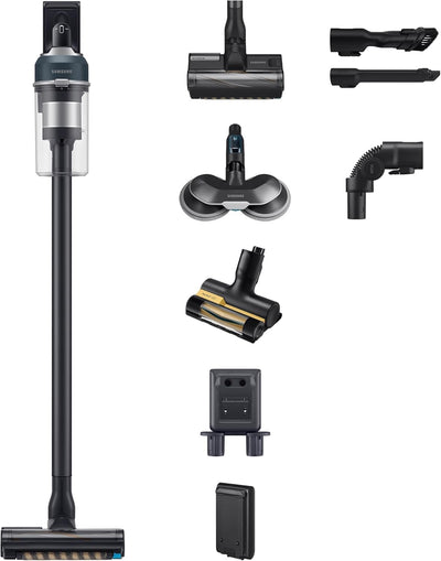 Samsung Jet 85 Wet&Clean Akku-Staubsauger, 210 W, Inkl. Wischaufsatz Spray Spinnig Sweeper und weiterem Zubehör, Blau, VS20C85G7TB/WD