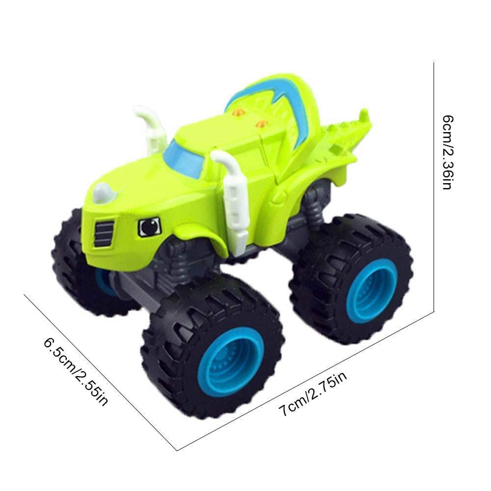 VI AI Nickelodeon Blaze & The Monster Machines - Monster Machines Spielzeug Roller Auto - Crusher Truck Fahrzeuge Spielzeug Geschenke für Kinder - 6 Stück
