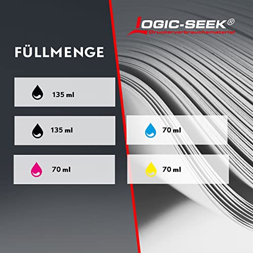 Logic-Seek Druckertinte kompatibel für HP 31 32XL passend für Smart Tank 7305 7005 Smart Tank Plus 570 555 5105 559 315 Smart Tank 7306 7605 7006 (5er Set)