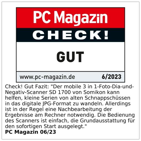 Somikon Fotoscanner: 3in1-Foto-, Dia- & Negativscanner mit 22 MP und HDMI-Ausgang, Akku (Scanner, Bilder Scanner, Digitalisierung)