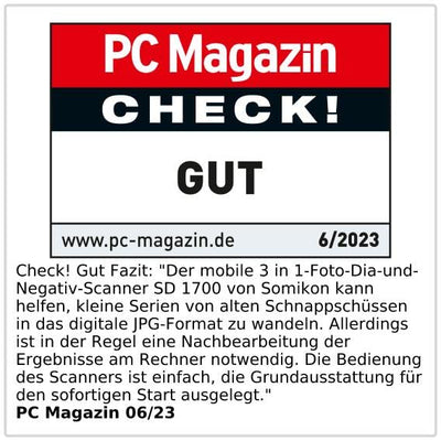 Somikon Fotoscanner: 3in1-Foto-, Dia- & Negativscanner mit 22 MP und HDMI-Ausgang, Akku (Scanner, Bilder Scanner, Digitalisierung)