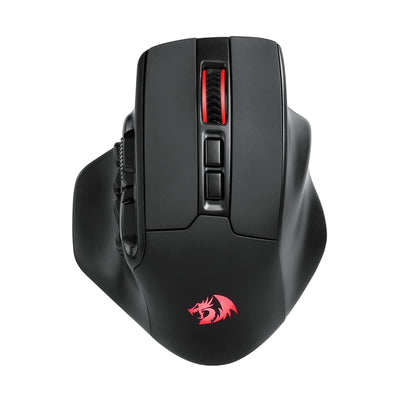 Redragon M811 Pro Wireless MMO Gaming Maus, 15 Programmierbare Tasten, RGB-Maus, 10 Seitlichen Makrotasten, Software Unterstützt DIY Tastaturbelegungen & Hintergrundbeleuchtung